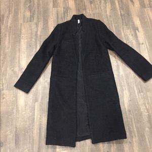 NEW Long Wool Blend Blazer Coat